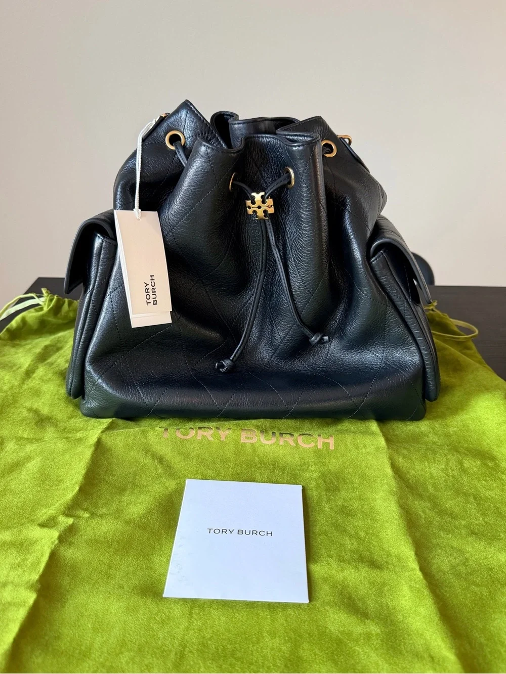Tory Burch Charlie Drawstring Shoulder Bag - Large
